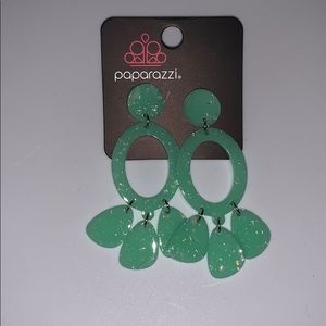 Teal earrings
